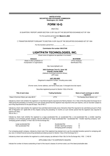Vorschaubild LightPath Technologies 10-Q Quartalsbericht 2022 