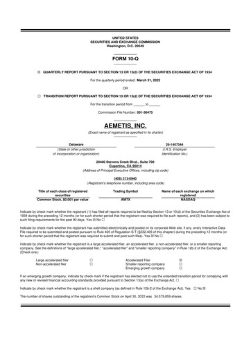 Thumbnail Aemetis 10-Q Quarterly Report FY2022 