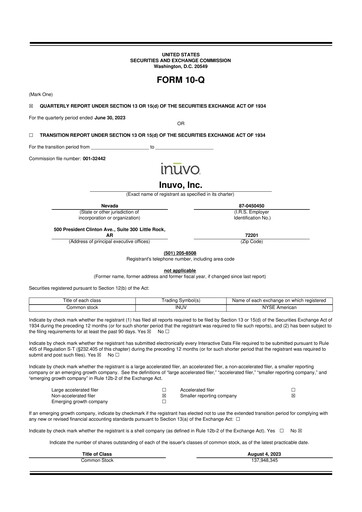 Thumbnail Inuvo 10-Q Quarterly Report FY2023 