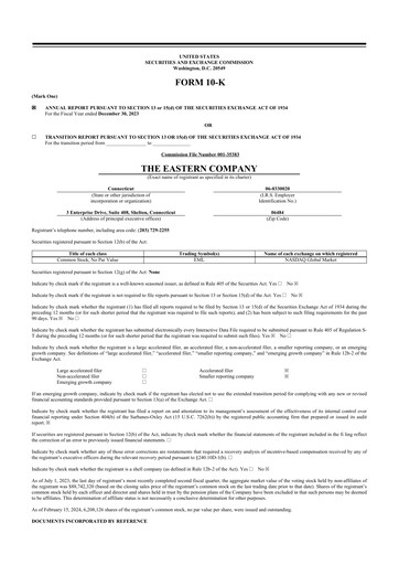 Thumbnail The Eastern Company 10-K Annual Report 2023