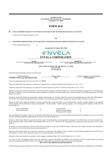 Miniature Envela Corporation 10-K Rapport annuel 2023