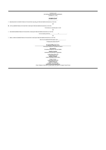 Thumbnail Central Puerto
 20-F Annual Report 2023