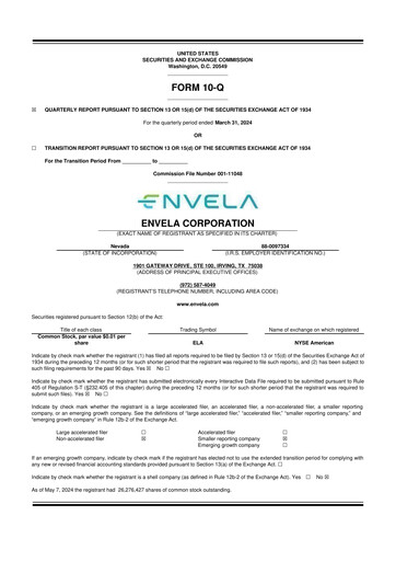 Vorschaubild Envela Corporation 10-Q Quartalsbericht 2024 