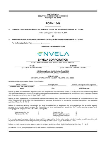 Vorschaubild Envela Corporation 10-Q Quartalsbericht 2024 