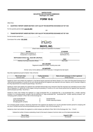 Thumbnail Inuvo 10-Q Quarterly Report FY2024 