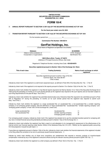 Thumbnail GenFlat Holdings 10-K Annual Report 2024