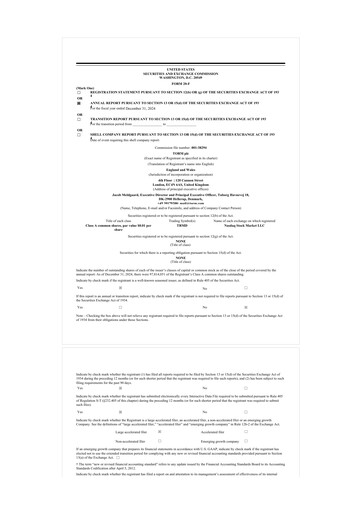 Thumbnail TORM 20-F Annual Report 2024