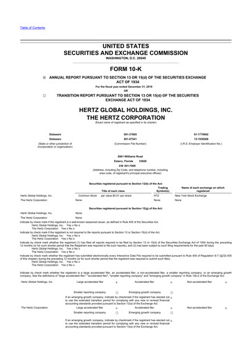Thumbnail Hertz 10-K Annual Report 