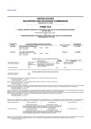 Thumbnail Hertz 10-K Annual Report 