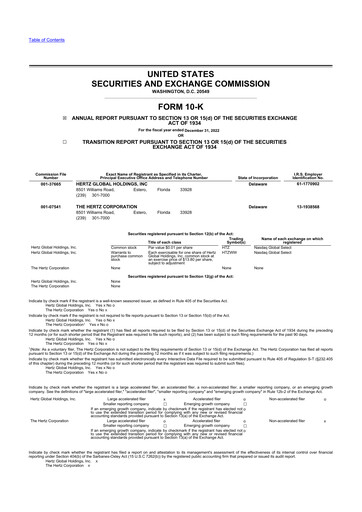 Thumbnail Hertz 10-K Annual Report 