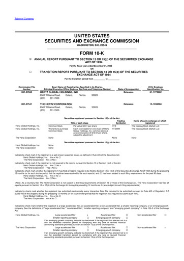 Thumbnail Hertz 10-K Annual Report 