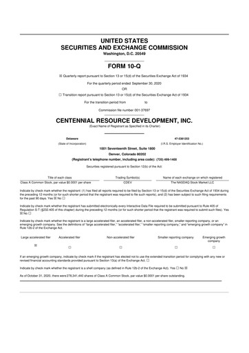 Miniature Permian Resources 10-Q Rapport trimestriel 2020 