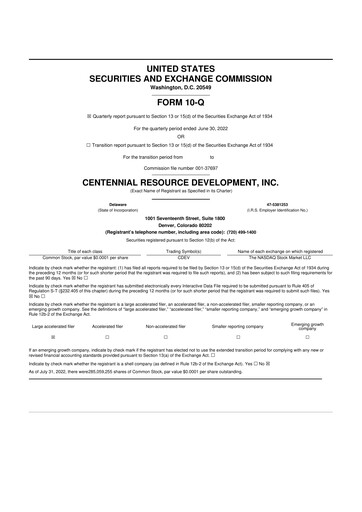 Miniature Permian Resources 10-Q Rapport trimestriel 2022 