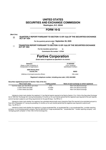 Thumbnail Fortive 10-Q Quarterly Report FY2025 