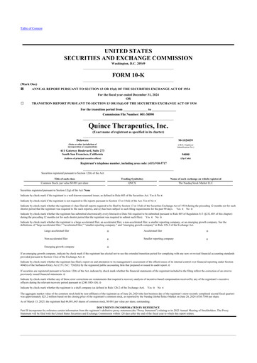 Thumbnail Quince Therapeutics 10-K Annual Report 2024