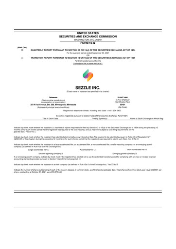 Thumbnail Sezzle 10-Q Quarterly Report FY2021 