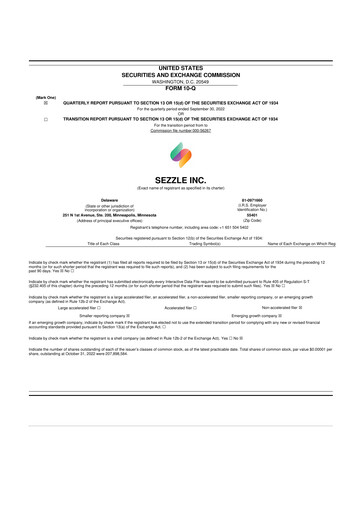 Thumbnail Sezzle 10-Q Quarterly Report FY2022 