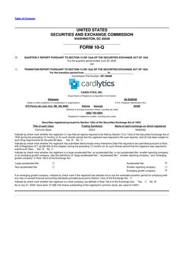 Thumbnail Cardlytics
 10-Q Quarterly Report FY2020 