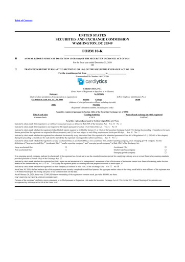Vorschaubild Cardlytics
 10-K Jahresbericht 2020