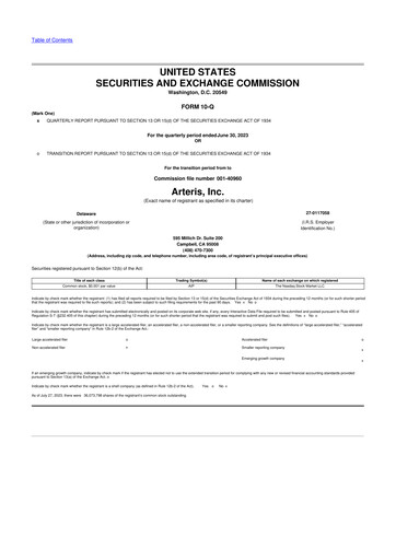 Miniature Arteris 10-Q Rapport trimestriel 2023 
