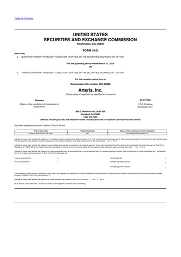 Miniature Arteris 10-Q Rapport trimestriel 2024 
