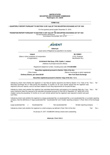 Thumbnail Adient
 10-Q Quarterly Report FY2017 