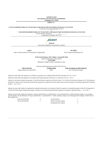 Thumbnail Adient
 10-K Annual Report 2019