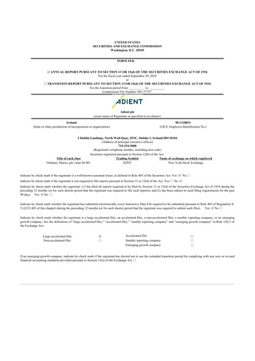 Thumbnail Adient
 10-K Annual Report 2024