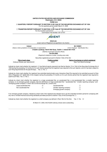 Thumbnail Adient
 10-Q Quarterly Report FY2025 