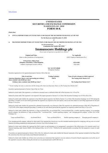 Thumbnail Immunocore 10-K Annual Report 2024