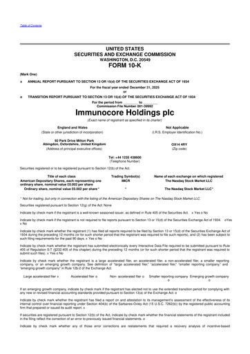 Thumbnail Immunocore 10-K Annual Report 2025
