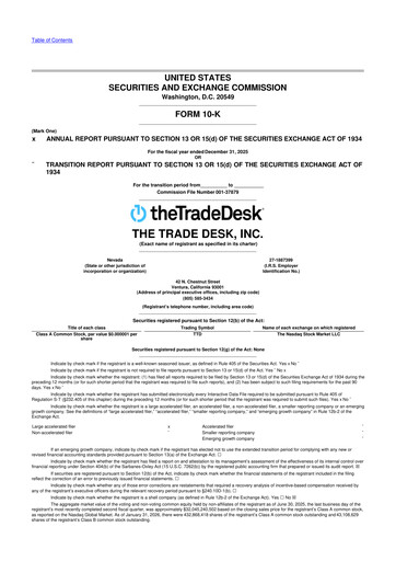 Thumbnail The Trade Desk
 10-K Annual Report 2025