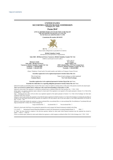 Thumbnail Scully Royalty 20-F Annual Report 