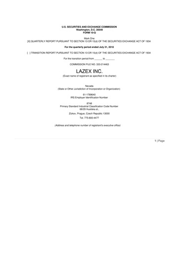 Thumbnail AiRWA Inc. 10-Q Quarterly Report FY2019 