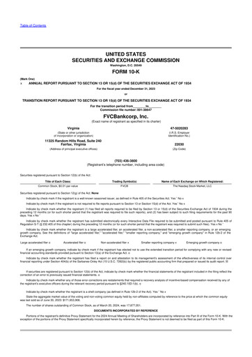 Thumbnail FVCBankcorp 10-K Annual Report 2023