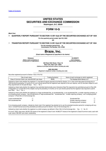 Thumbnail Braze 10-Q Quarterly Report FY2023 