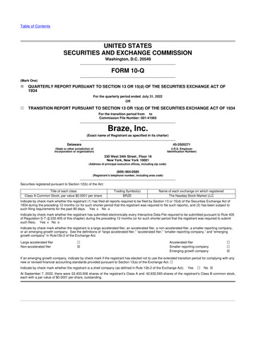 Thumbnail Braze 10-Q Quarterly Report FY2023 