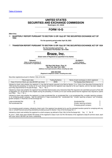 Thumbnail Braze 10-Q Quarterly Report FY2024 