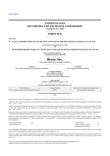 Thumbnail Braze 10-K Annual Report 2025