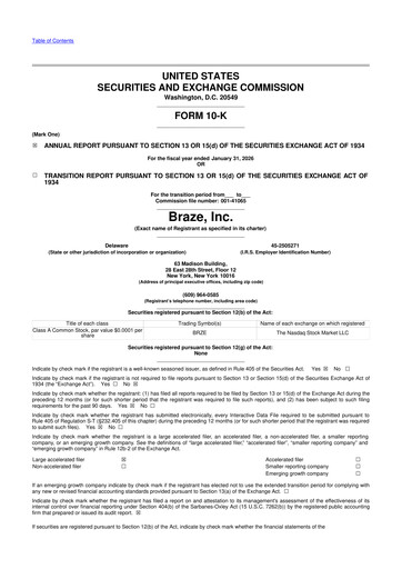 Thumbnail Braze 10-K Annual Report 2026