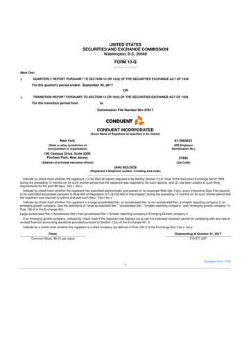 Thumbnail Conduent 10-Q Quarterly Report FY2017 