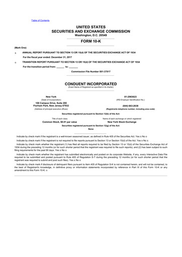 Thumbnail Conduent 10-K Annual Report 2017