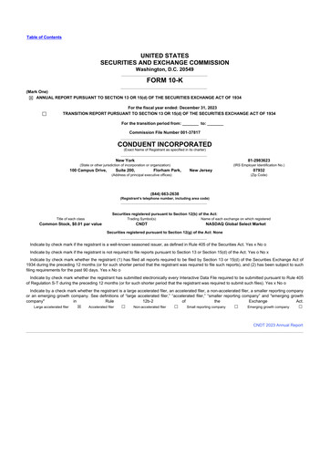 Thumbnail Conduent 10-K Annual Report 2023