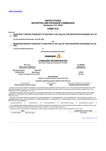 Thumbnail Conduent 10-Q Quarterly Report FY2026 