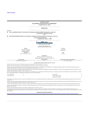 Thumbnail Lamb Weston 10-K Annual Report 2024