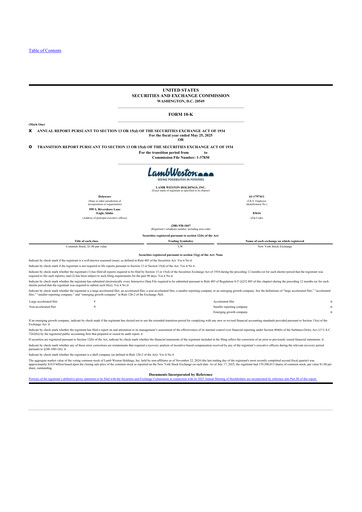 Thumbnail Lamb Weston 10-K Annual Report 2025