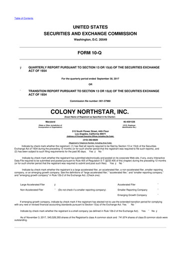 Thumbnail DigitalBridge Group 10-Q Quarterly Report FY2017 