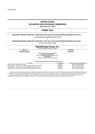 Thumbnail DigitalBridge Group 10-Q Quarterly Report FY2022 