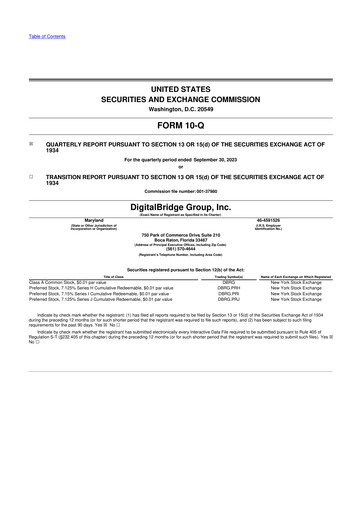 Thumbnail DigitalBridge Group 10-Q Quarterly Report FY2023 