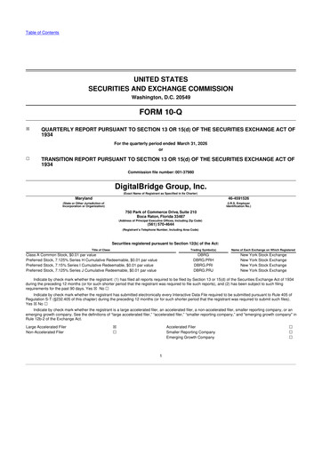 Thumbnail DigitalBridge Group 10-Q Quarterly Report FY 